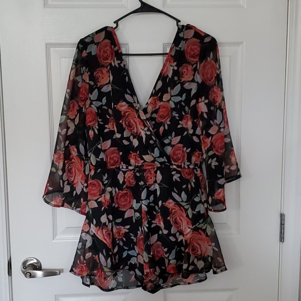 Band of Gypsies Floral Romper LARGE